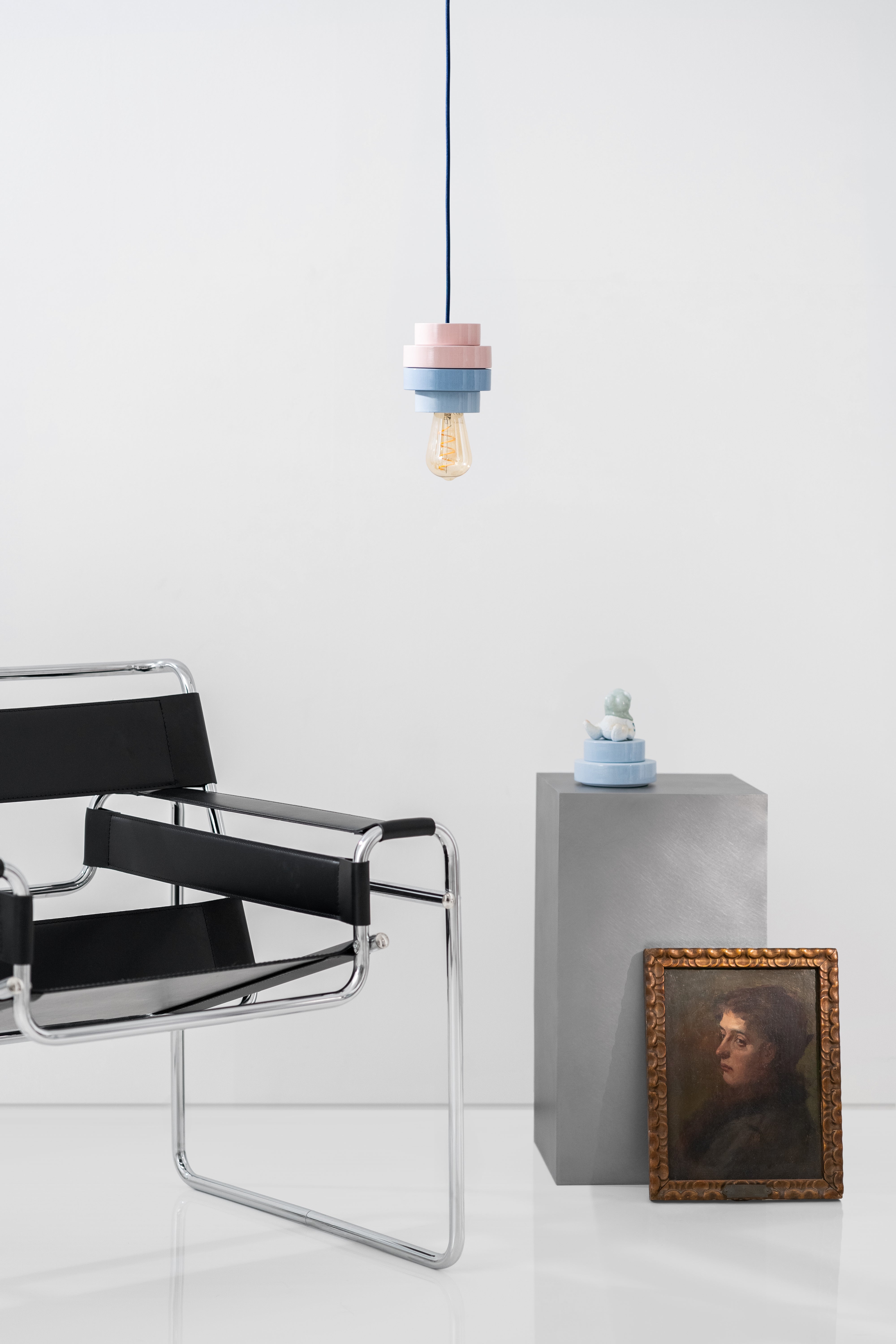 PLINTH / Pendant lamp - Blue / Pink mix