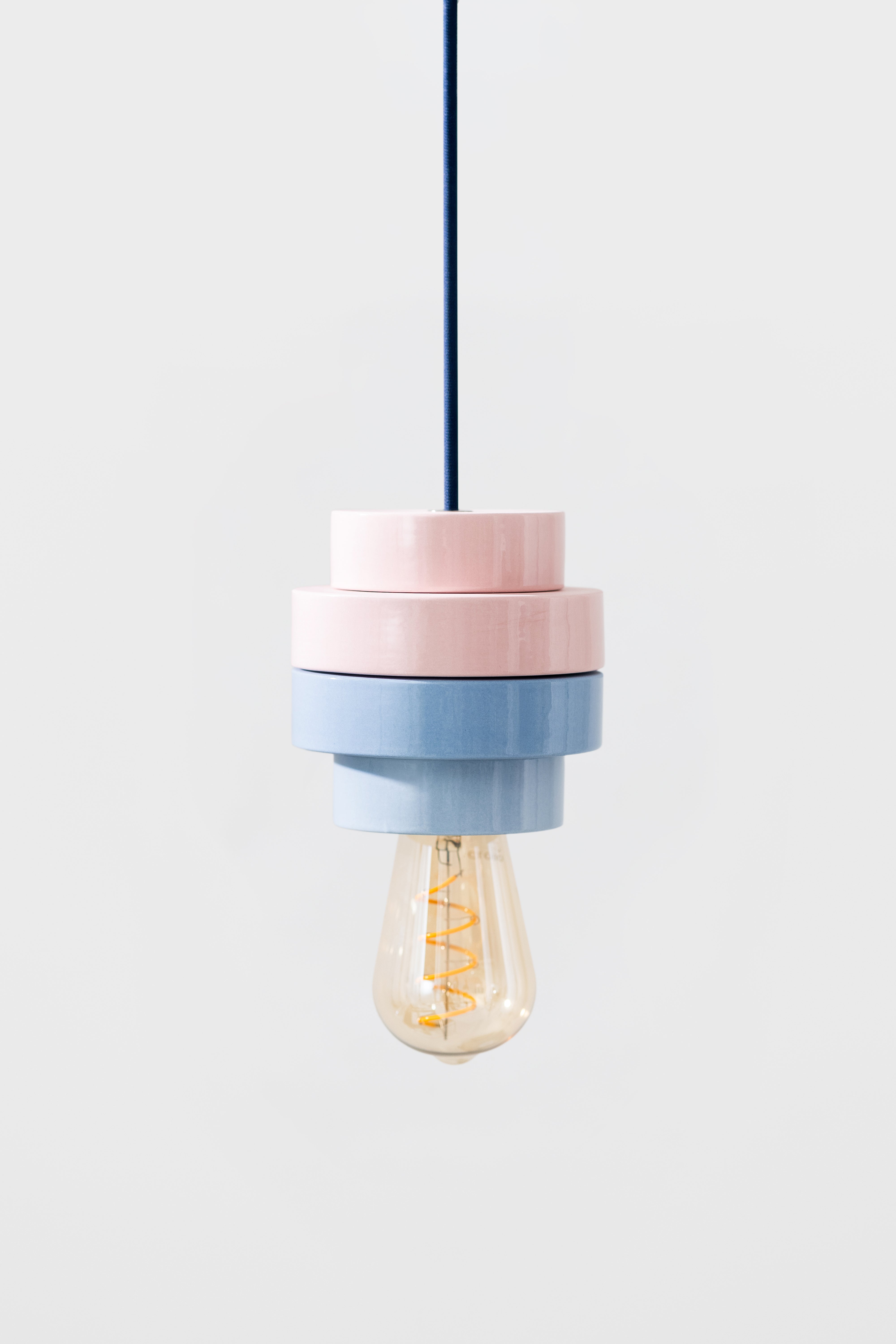 PLINTH / Pendant lamp - Blue / Pink mix