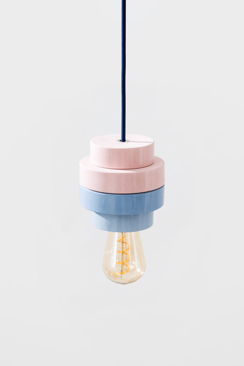 PLINTH / Pendant lamp - Blue / Pink mix