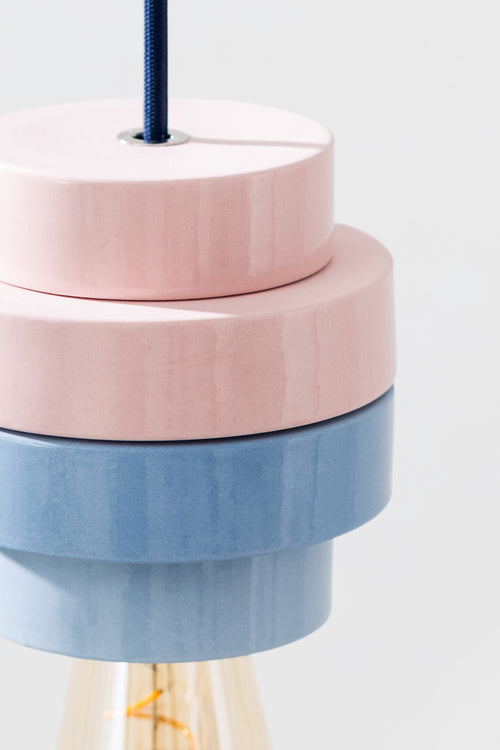 PLINTH / Pendant lamp - Blue / Pink mix