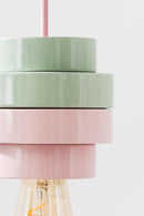 PLINTH / Pendant lamp - Green / Pink mix
