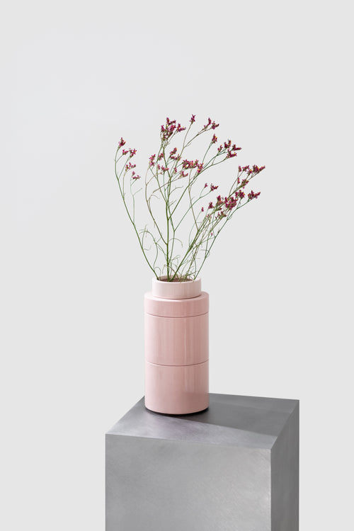 PLINTH vase / L - Pink