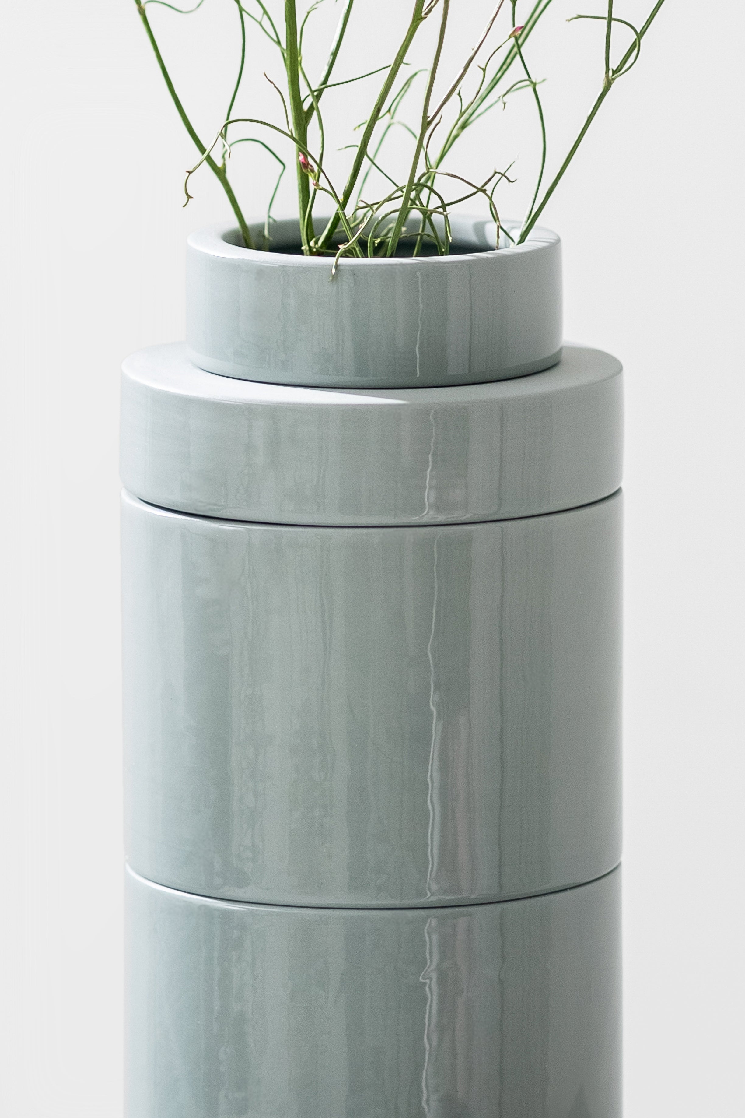 PLINTH vase / L - Grey
