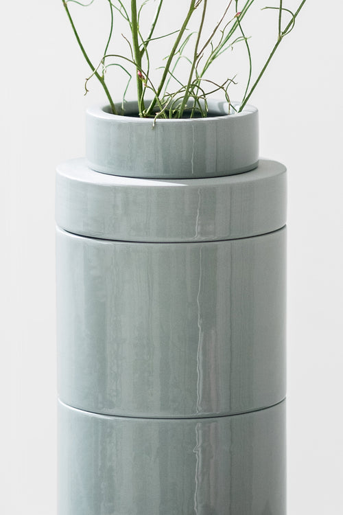 PLINTH vase / L - Grey