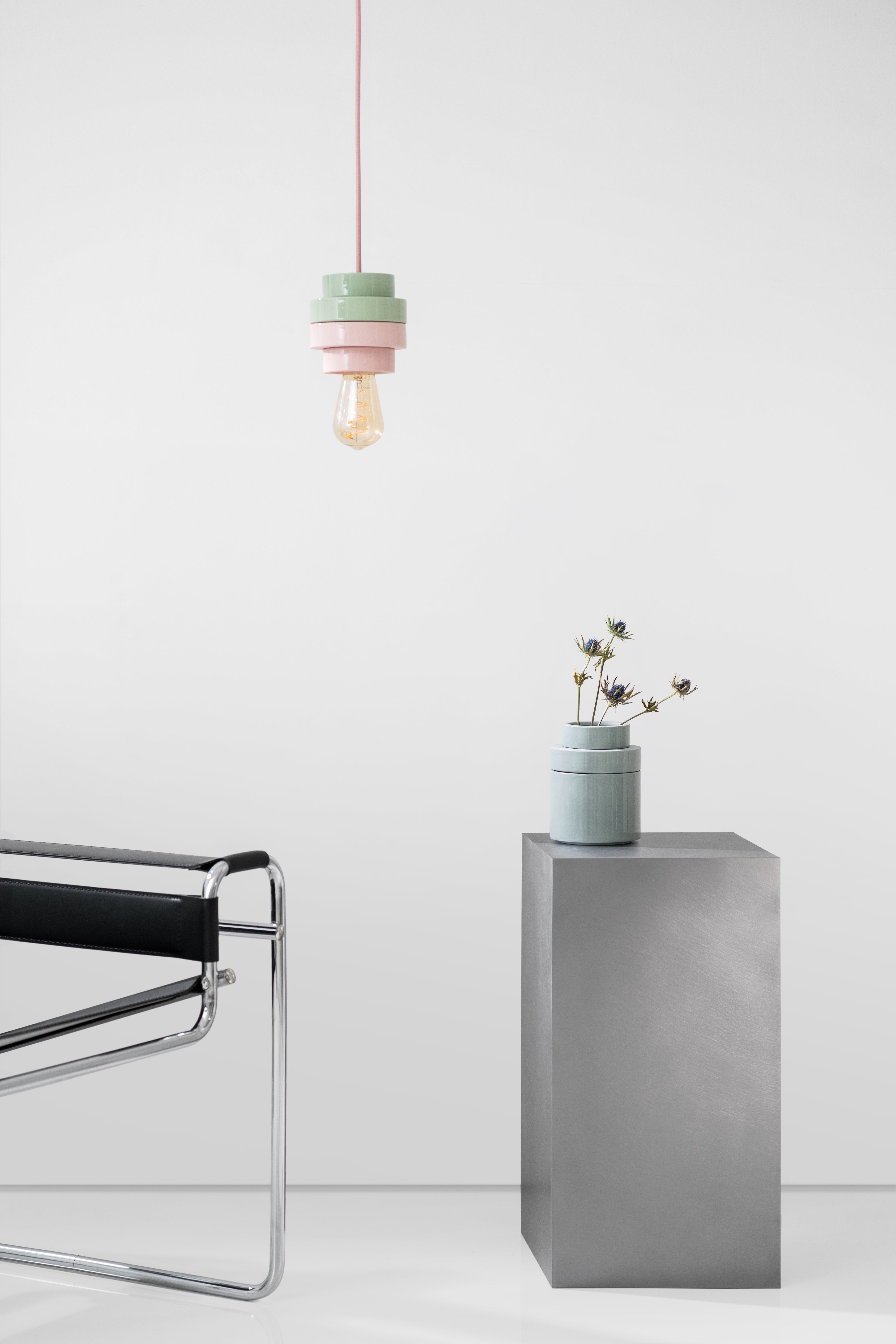 PLINTH vase / S - Grey