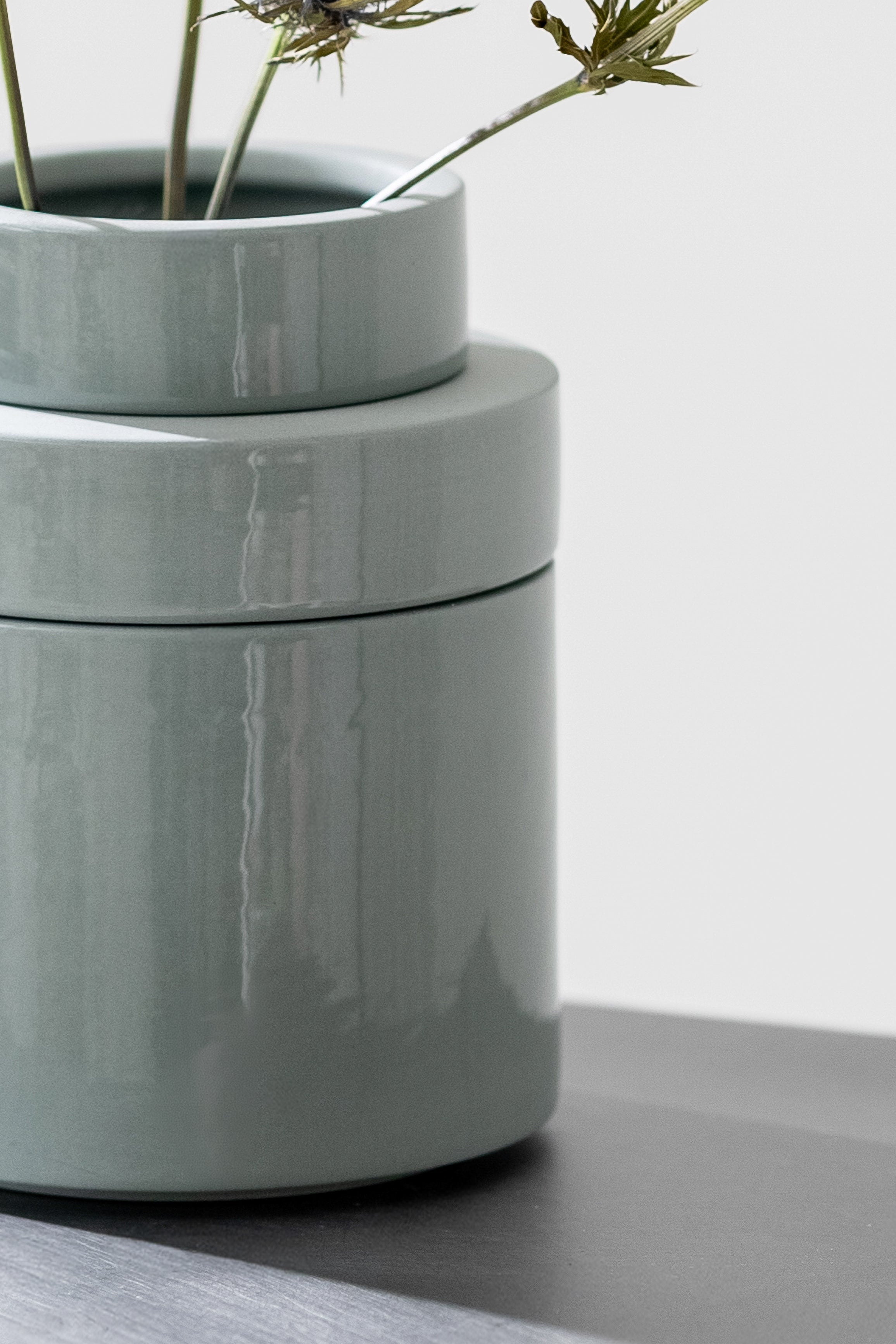 PLINTH vase / S - Grey