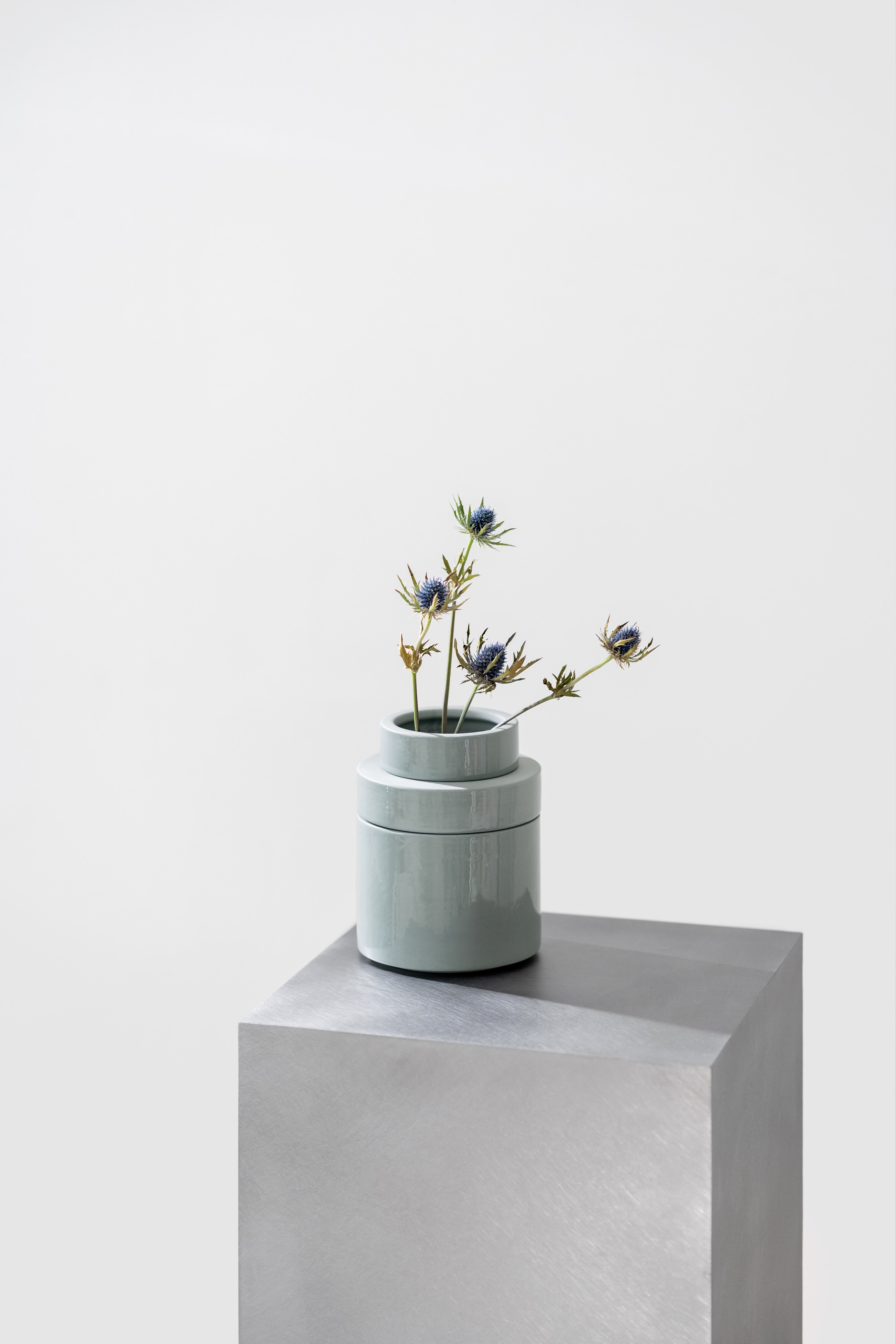 PLINTH vase / S - Grey