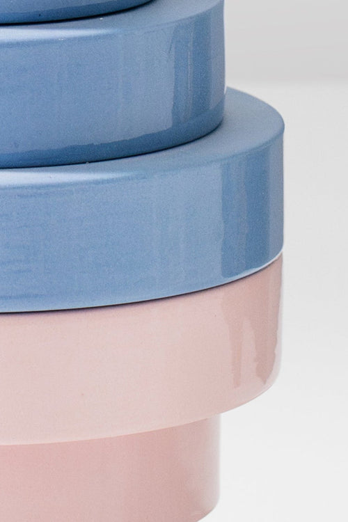 PLINTH / Flore lamp / L - Pink / Blue mix