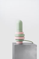 PLINTH / Flore lamp L / dome / Pink - Green mix