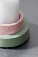 PLINTH / candle holder - Pink-Green