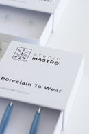 ARCH / Porcelain Statement Earring / Glazed - Blue