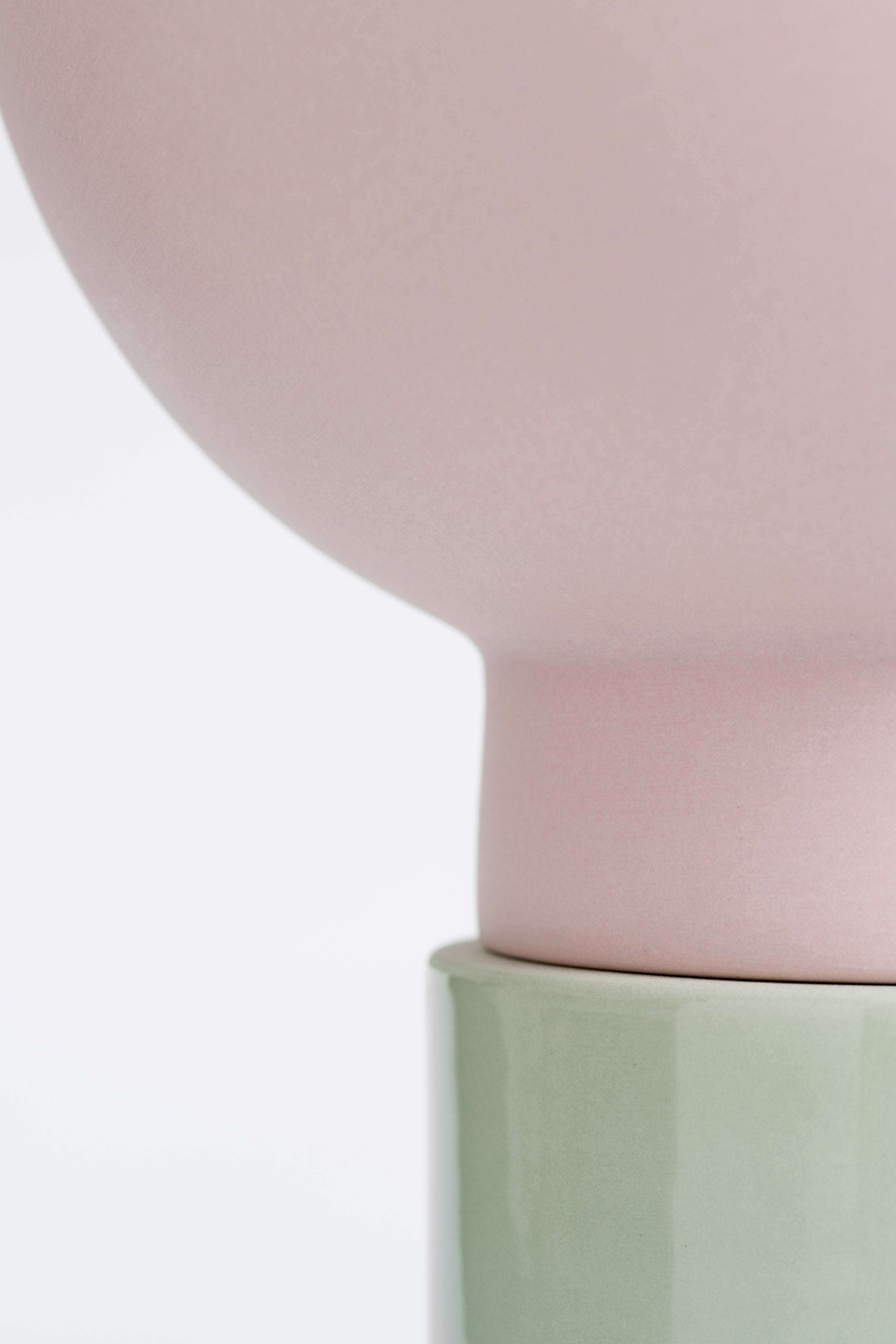 PLINTH-ORIGINAL / vase - Pink-Green