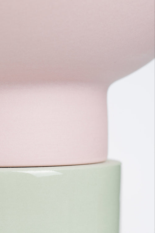 PLINTH-ORIGINAL / vase - Pink-Green
