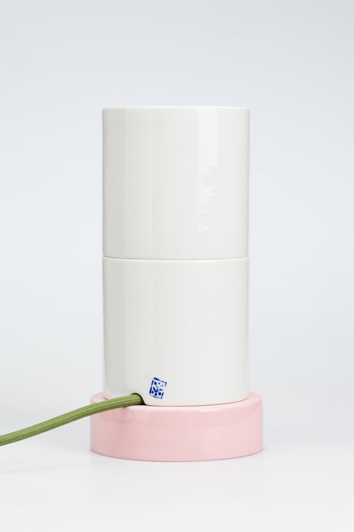 TOWER LAMP / TABBLE - FLORE lamp / S - White-Pink