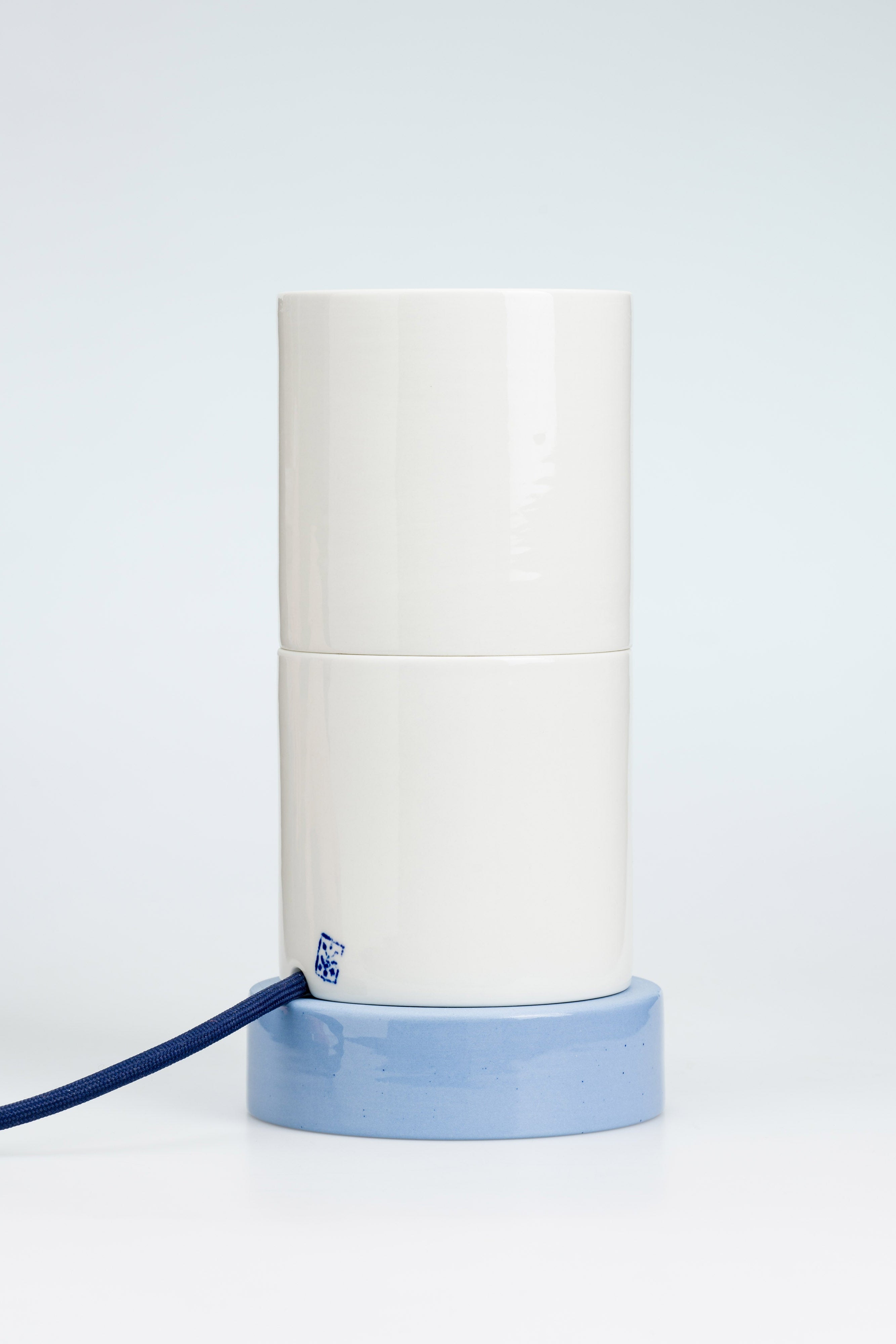 TOWER LAMP / TABBLE - FLORE lamp / S - White-Blue