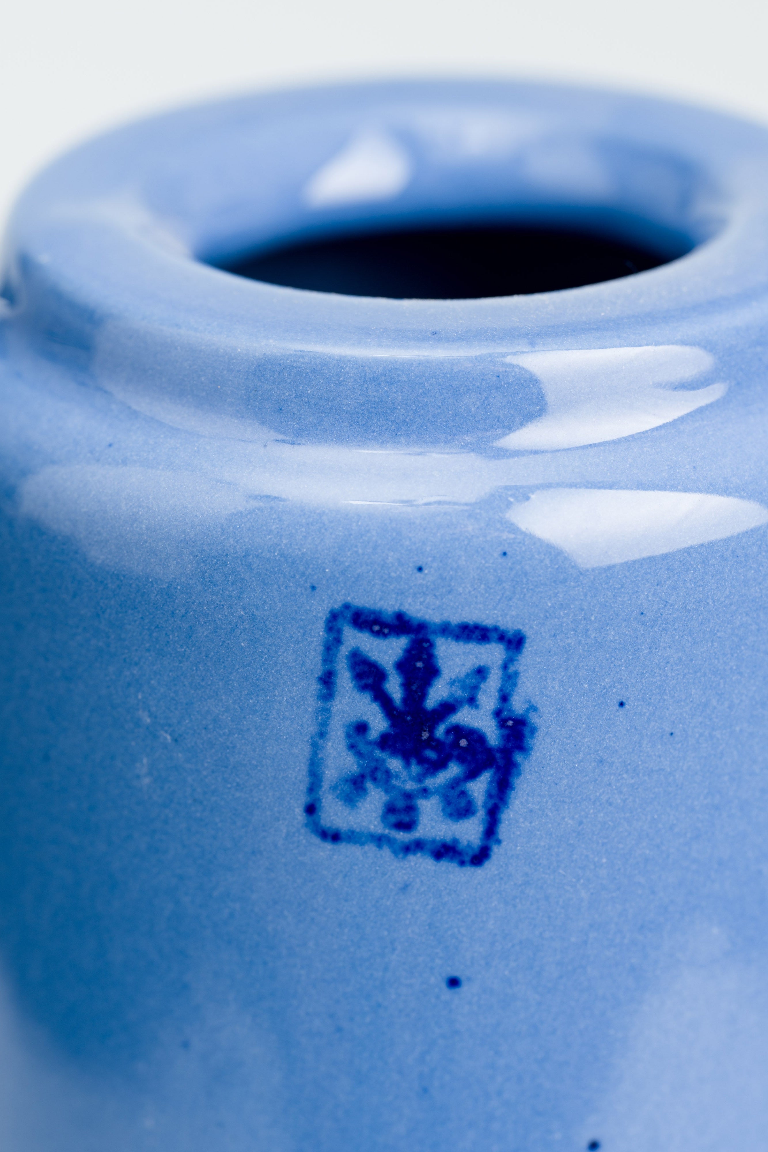 BASIC / MINI VASE / Blue - Glazed