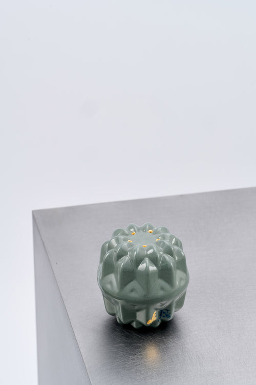 MUFFIN / cristal / salt & pepper shaker / Grey - GOLD