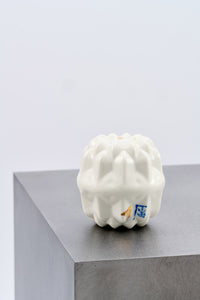 MUFFIN / cristal / salt & pepper shaker / White - GOLD