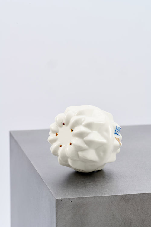 MUFFIN / cristal / salt & pepper shaker / White - GOLD