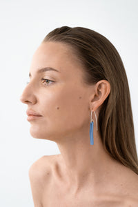 ARCH / Porcelain Statement Earring / Glazed - Blue