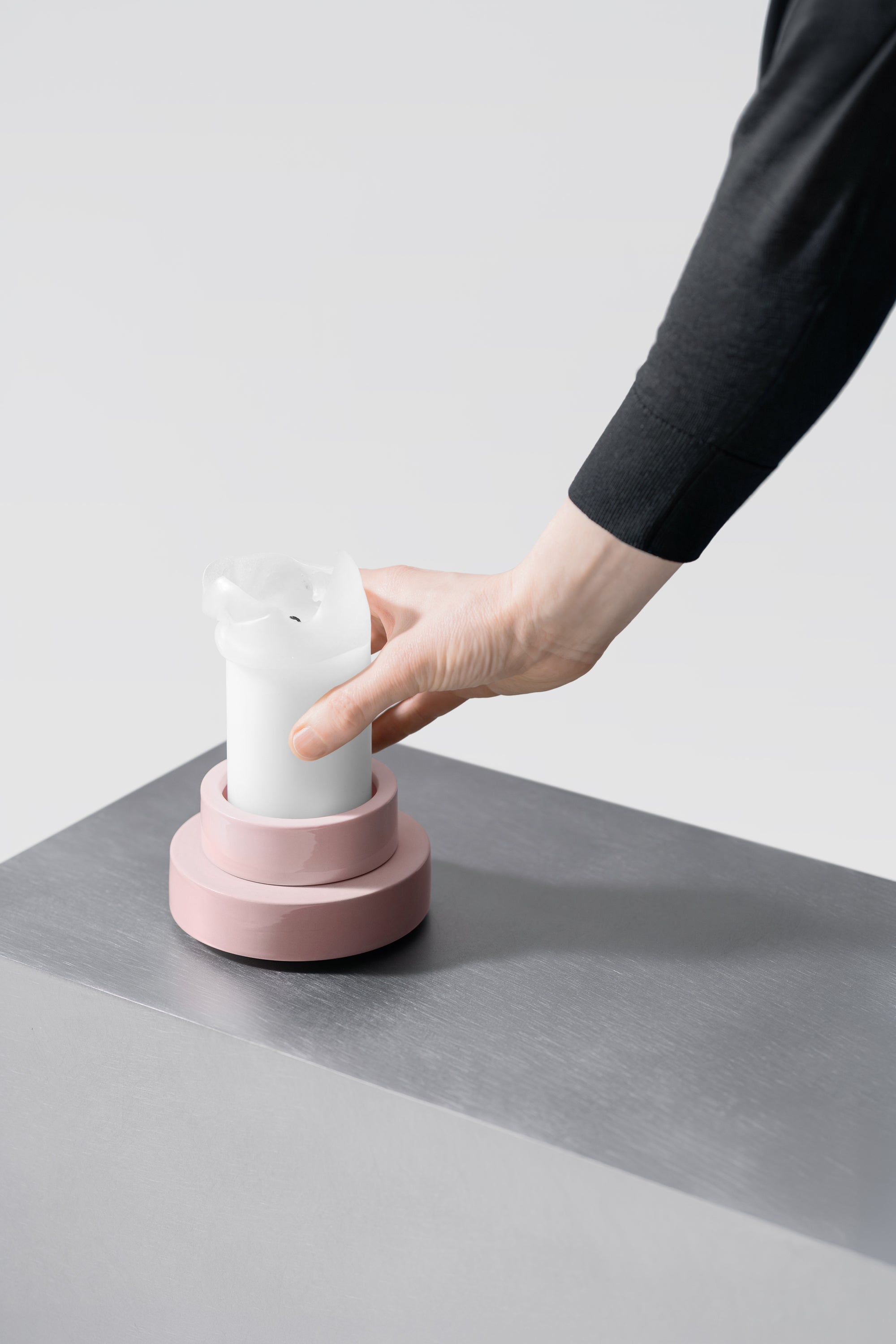PLINTH / candle holder - Pink