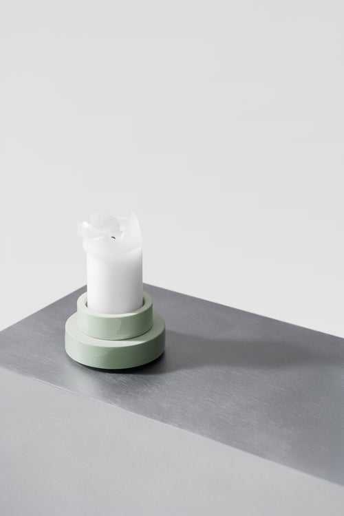 PLINTH / candle holder - Green