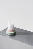 PLINTH / candle holder - Pink-Green